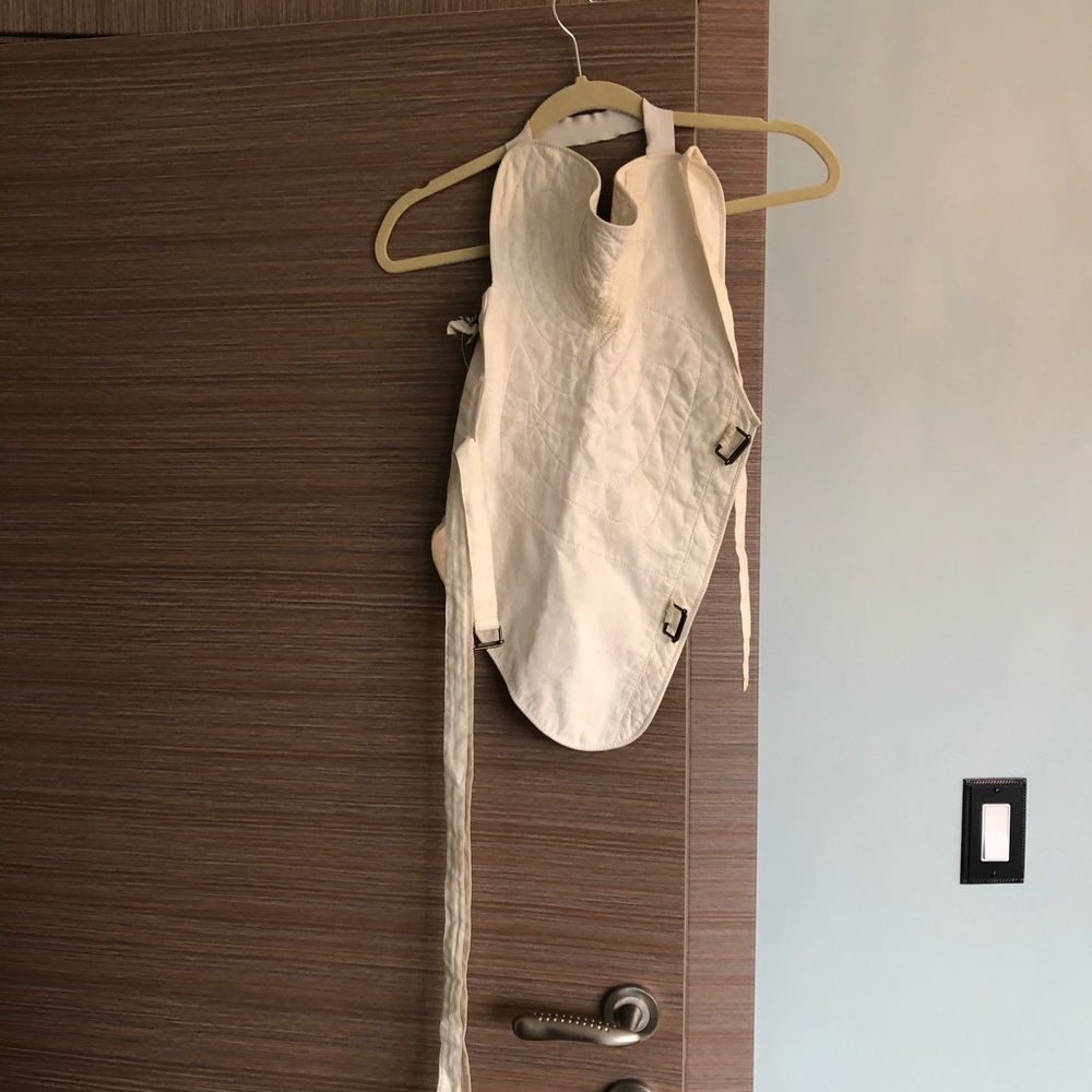 Ann Demuelmeester leather white  waist-coat